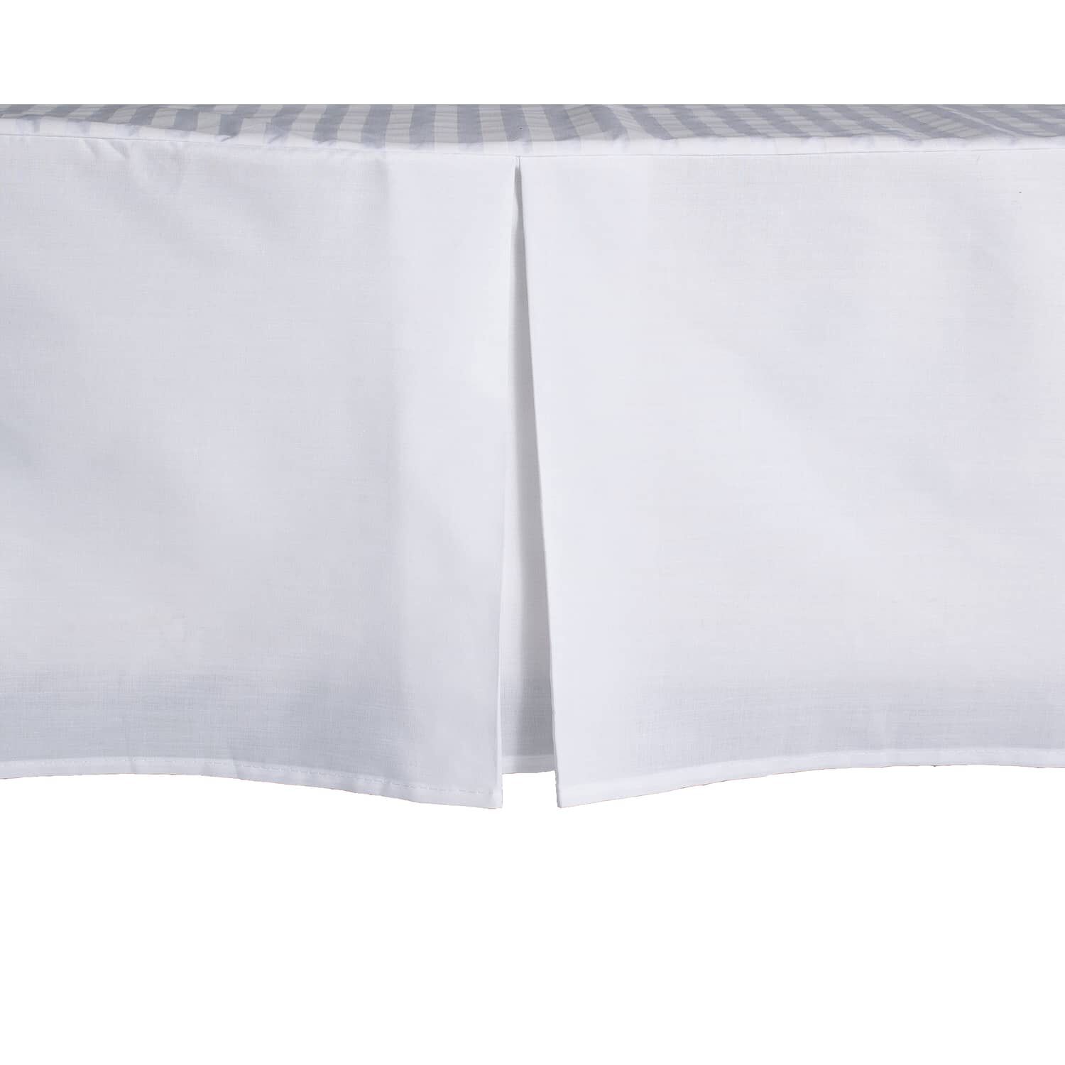 Faldon Unicolor 2 Plazas Color Blanco 144 Hilos Arthome image number 1.0