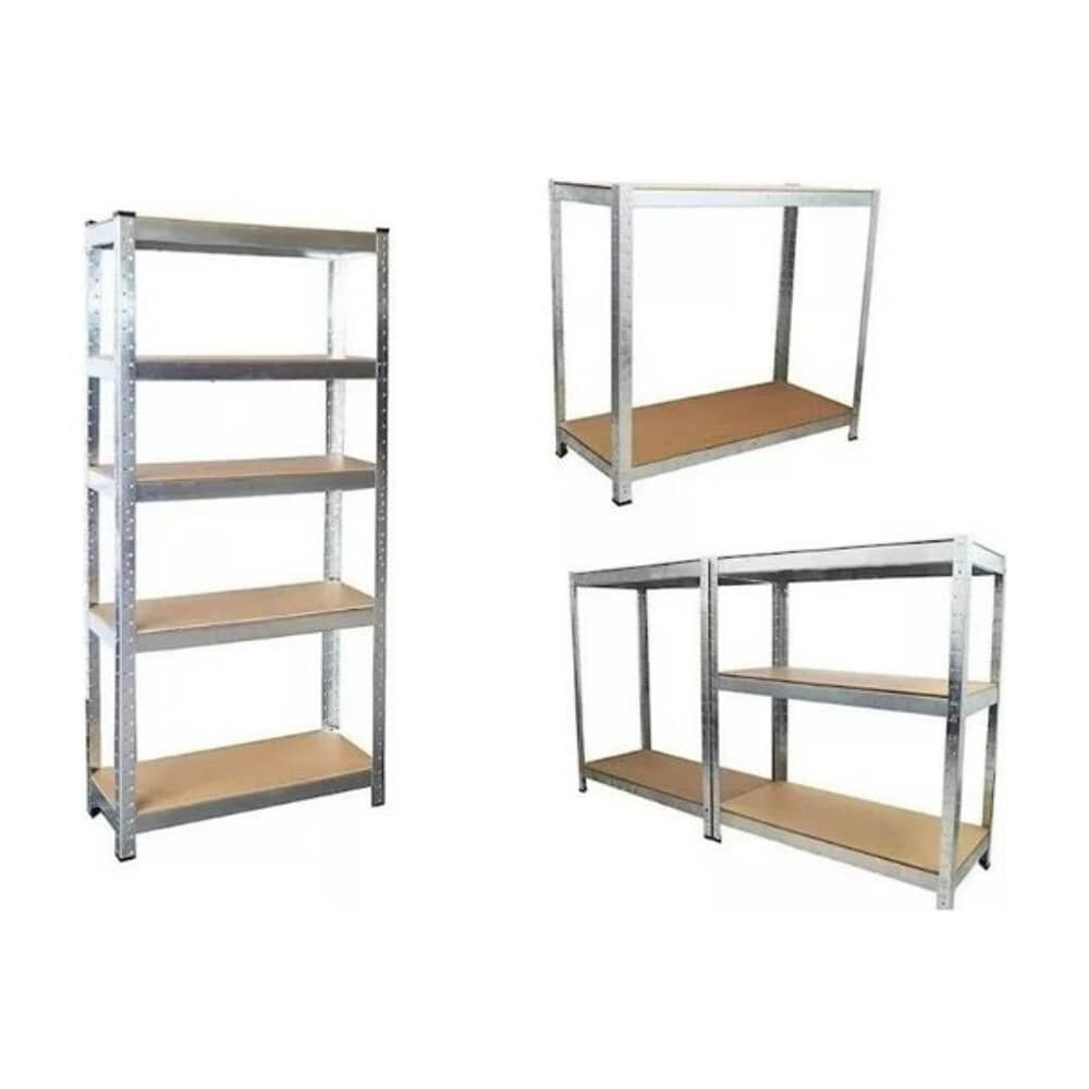 Estante Met&aacute;lico Armable 180x90x40 Armado Facil Sin Pernos image number 6.0