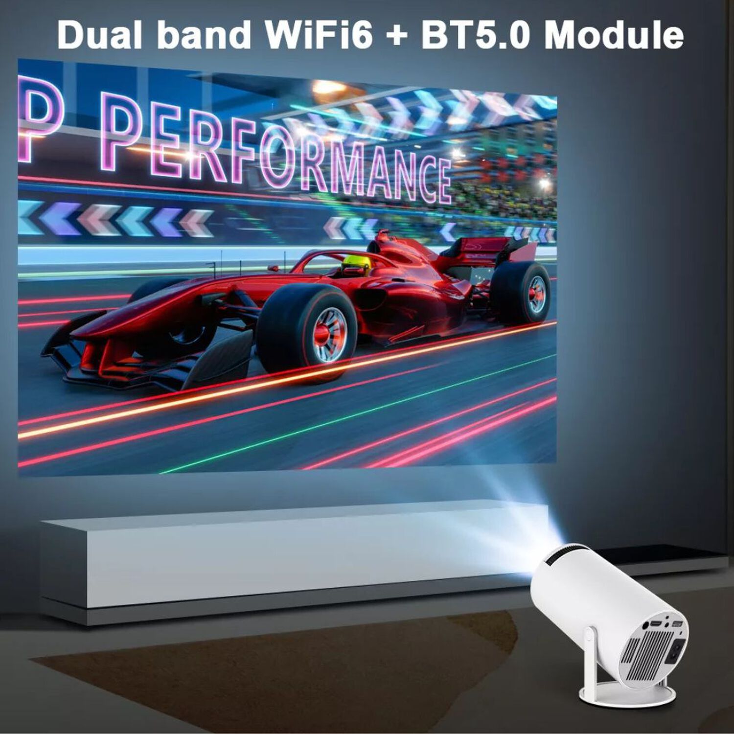 Proyector Magiccubic Hy300 4k Android 11 Bluetooth Hdmi image number 7.0