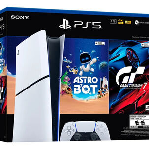Consola Ps5 Slim Digital + Juego Astro Bot Y Gran Turismo 7 Sony