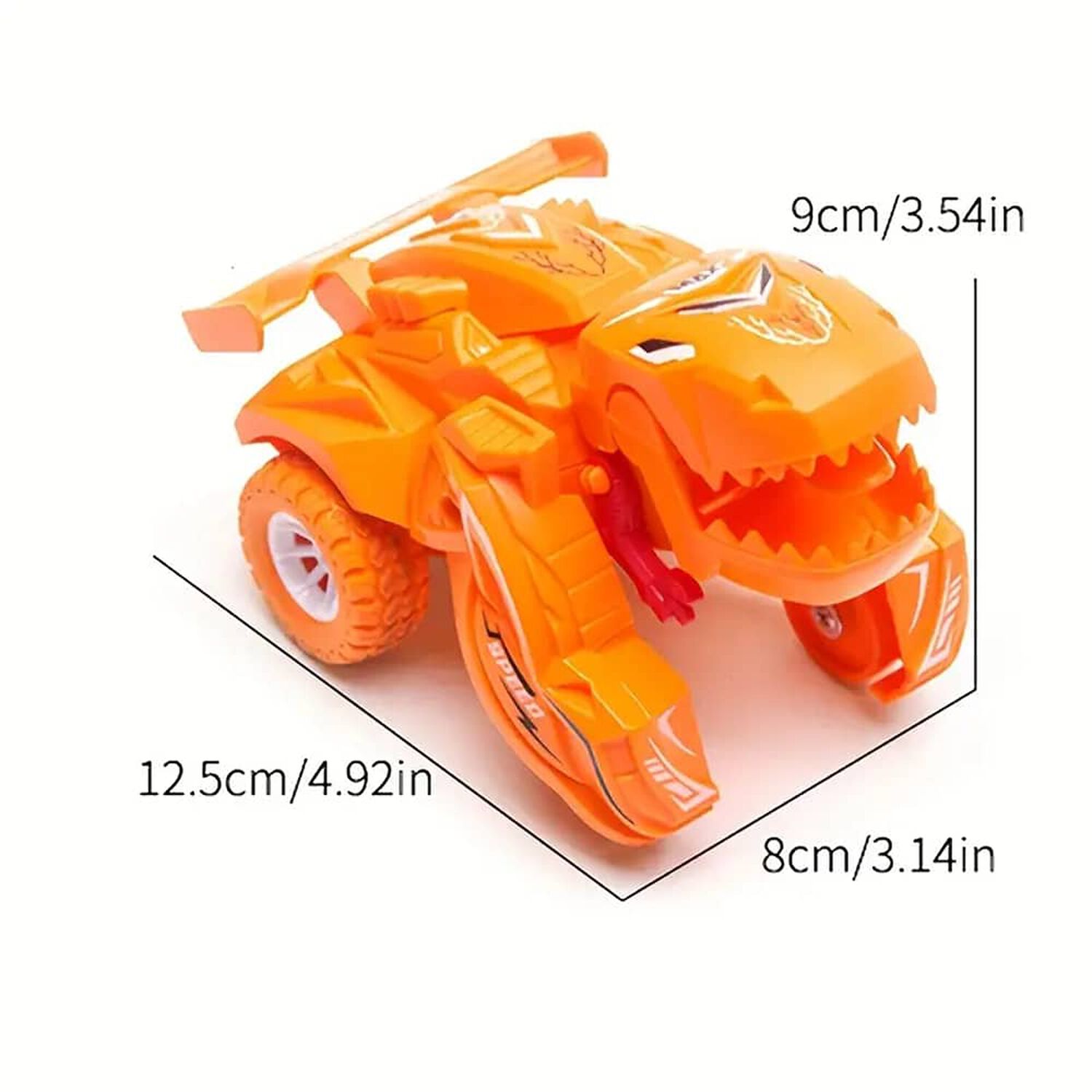 Set Juguetes Cuatro Autos Transformers Dinousaurio Para Ni&ntilde;os image number 8.0