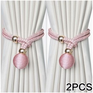 Pack De 02 Sujetadores - Abrazaderas Magneticas Para Cortinas Md09