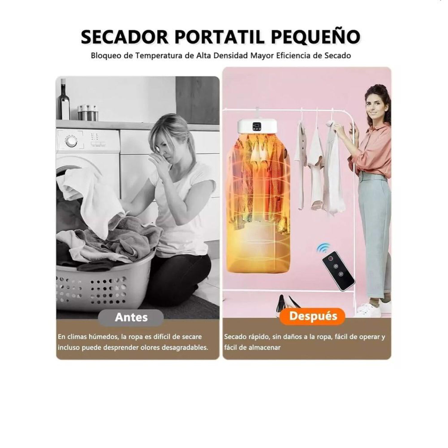 Secador De Ropa Port&aacute;til &ndash; Capacidad De Carga 10 Kg image number 3.0