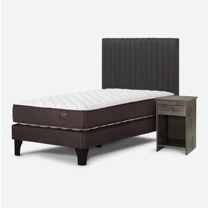Cama Europea Rosen New Ergo T / 1.5 Plazas / Base Normal + Set De Maderas