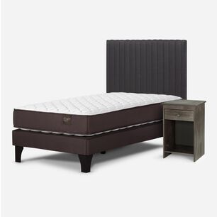 Cama Europea Rosen New Ergo T / 1.5 Plazas / Base Normal + Set De Maderas