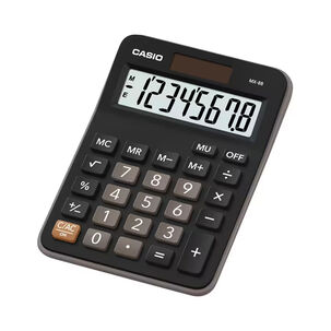 Calculadora De Sobremesa Casio Mx 8b W Dc Negra
