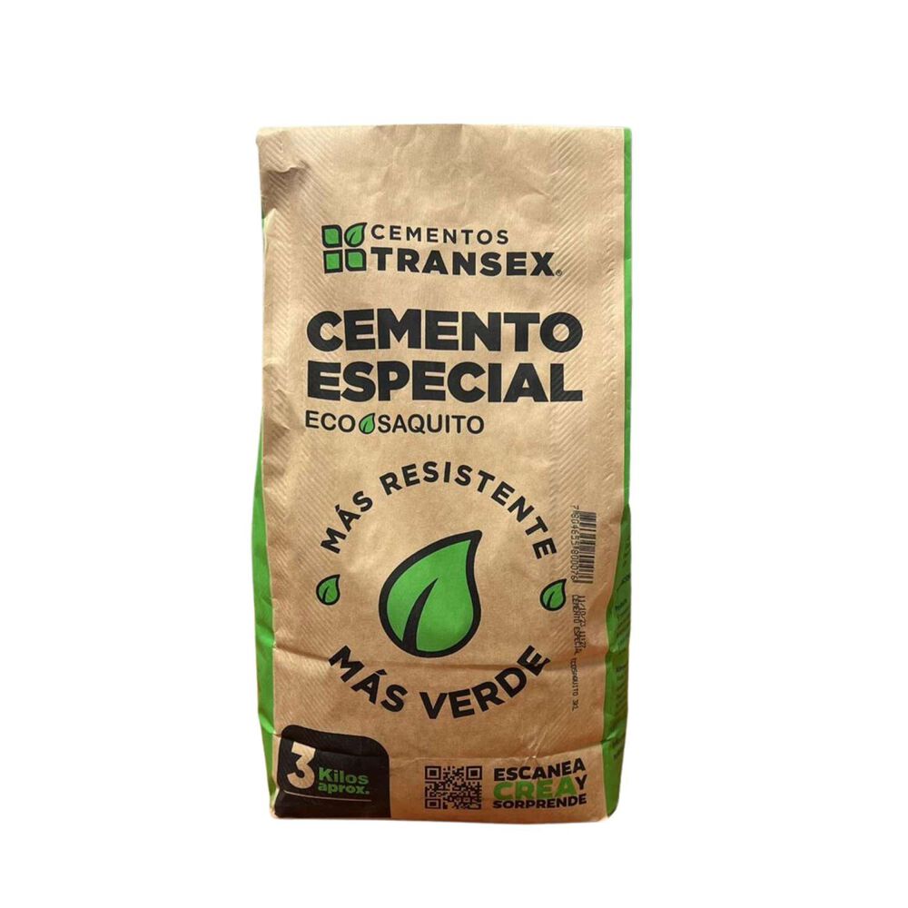 Cemento Especial Eco Saquito 3kg - Cementos Transex image number 0.0