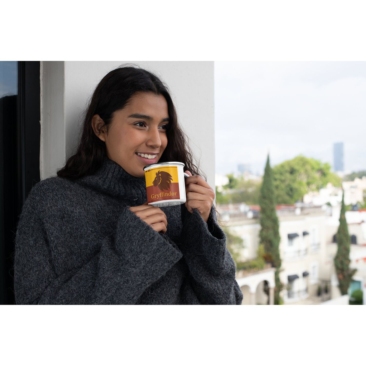 Taza Enlozada Lechera Gryffindor Harry Potter image number 1.0