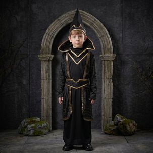 Disfraz Infantil Mago Oscuro Hechiero Medieval
