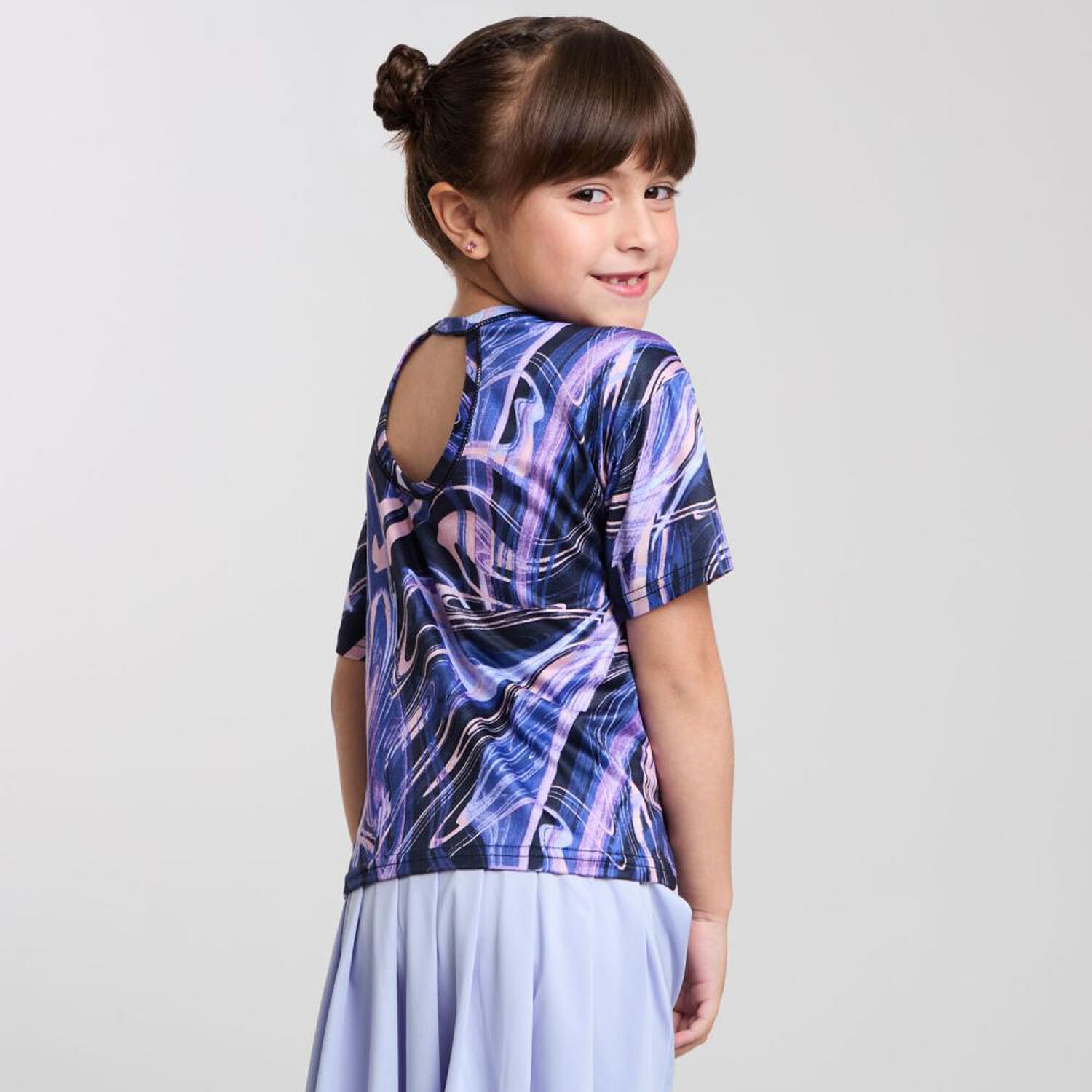 Polera Manga Corta Cuello Redondo Ni&ntilde;a Topsis image number 3.0