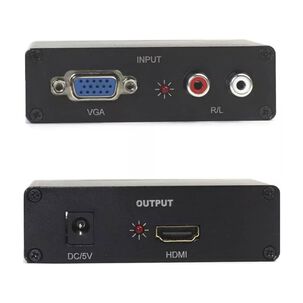 Conversor Vga A Hdmi Con Audio Hd 60hz Full Hd 1080p Hga06