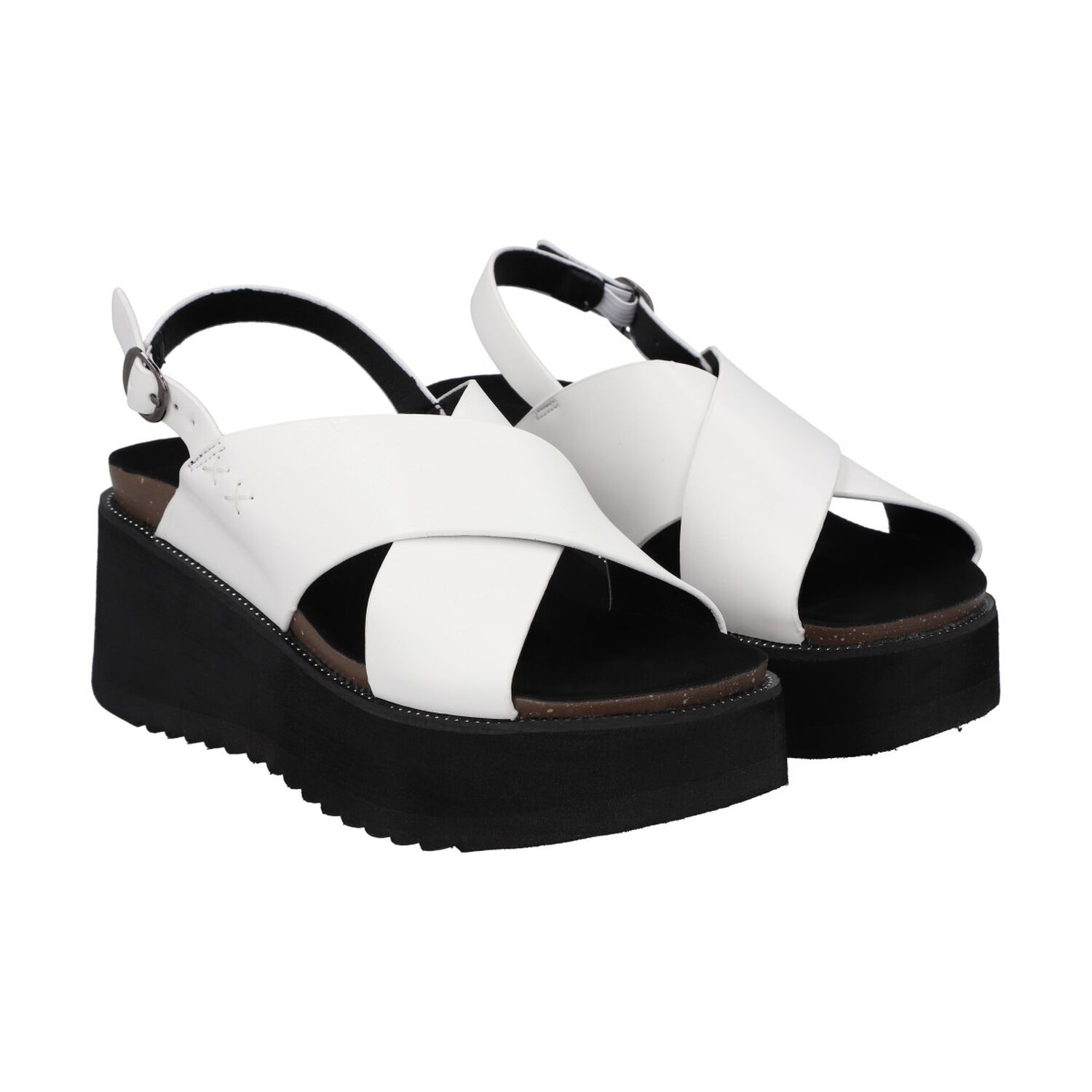 Sandalia Mujer Blanco Plataforma Polly Police image number 3.0