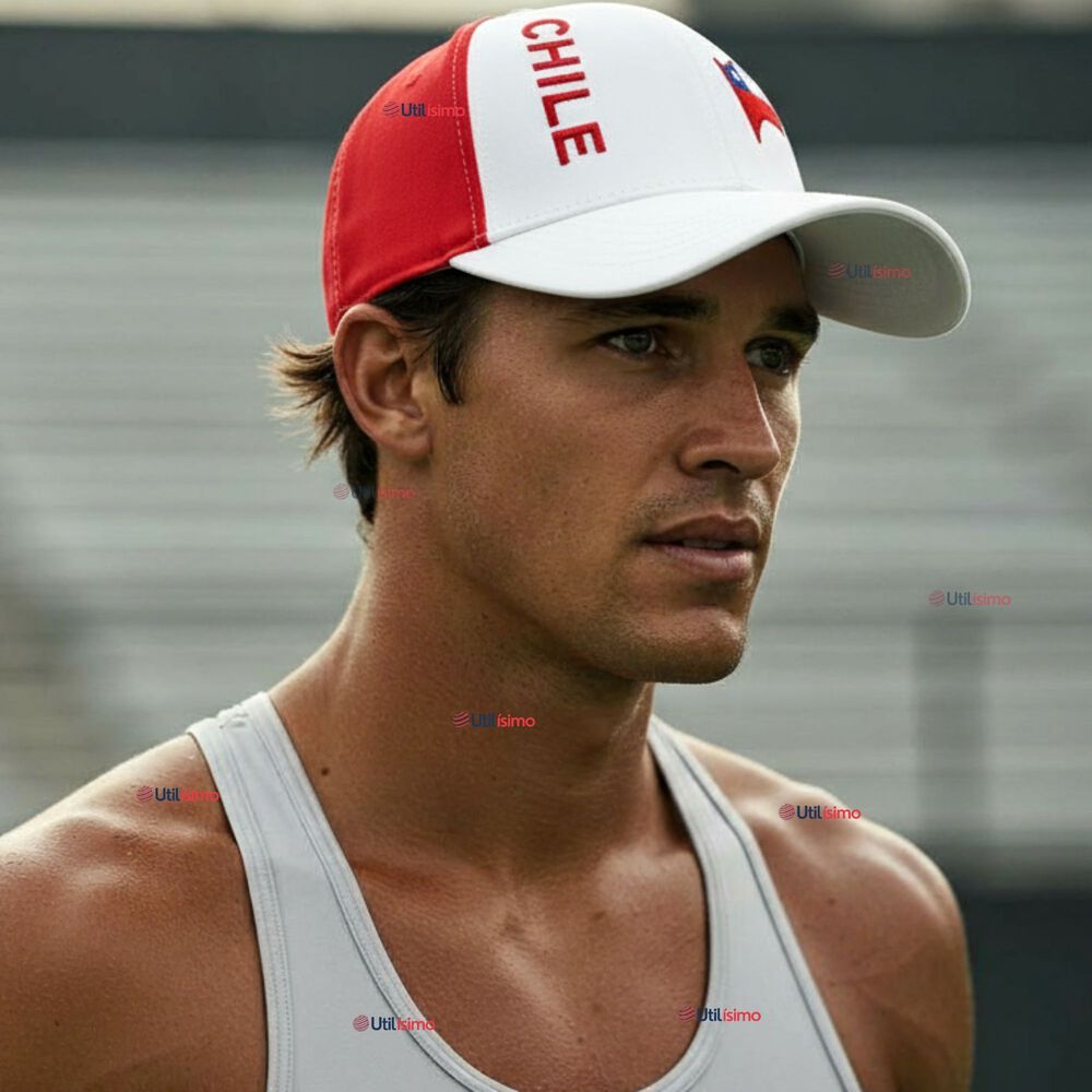 Gorro Jockey Talla Única Alta Calidad Poliéster Estampado Chileno image number 0.0