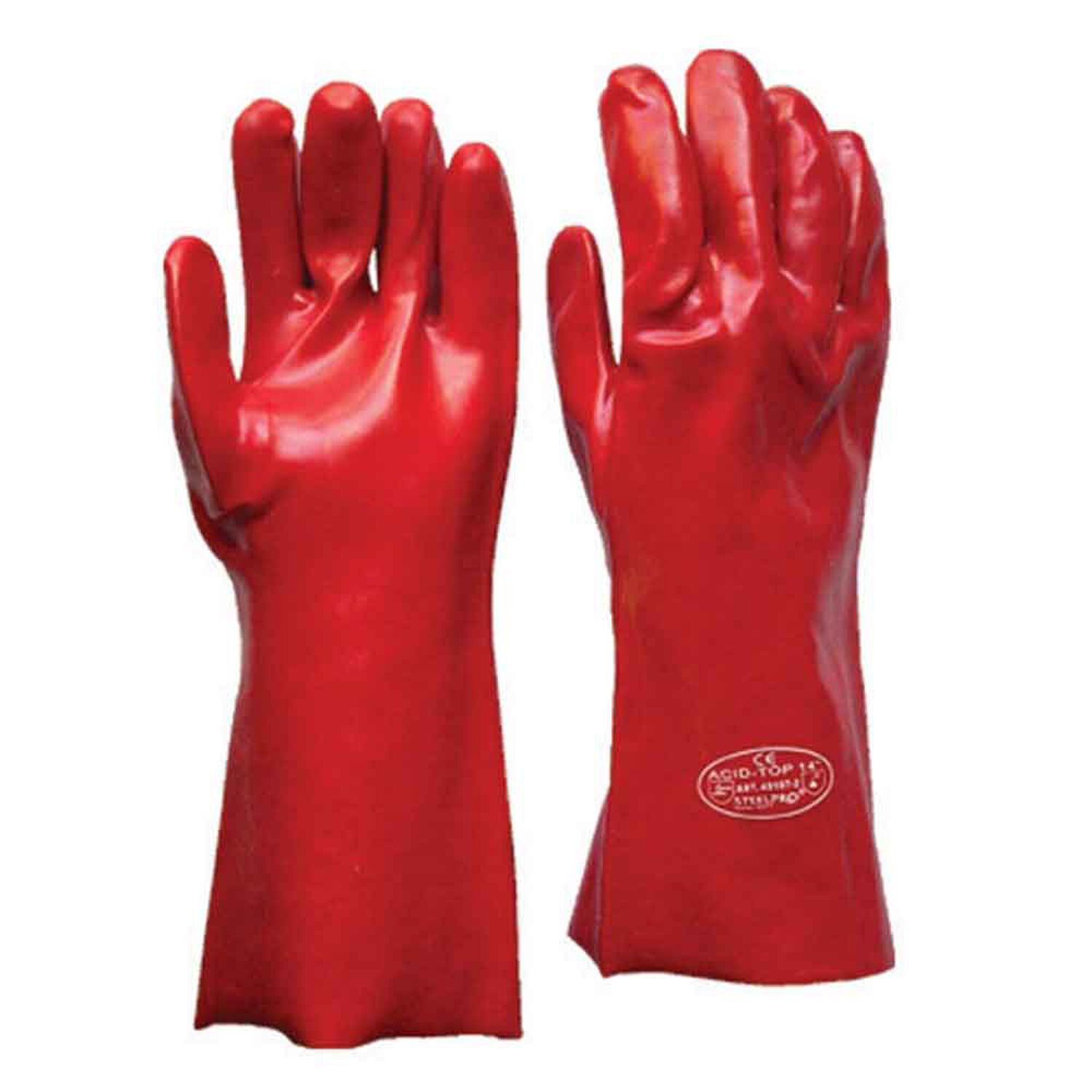 Guante Pvc 14-35 Cm Rojo image number 0.0