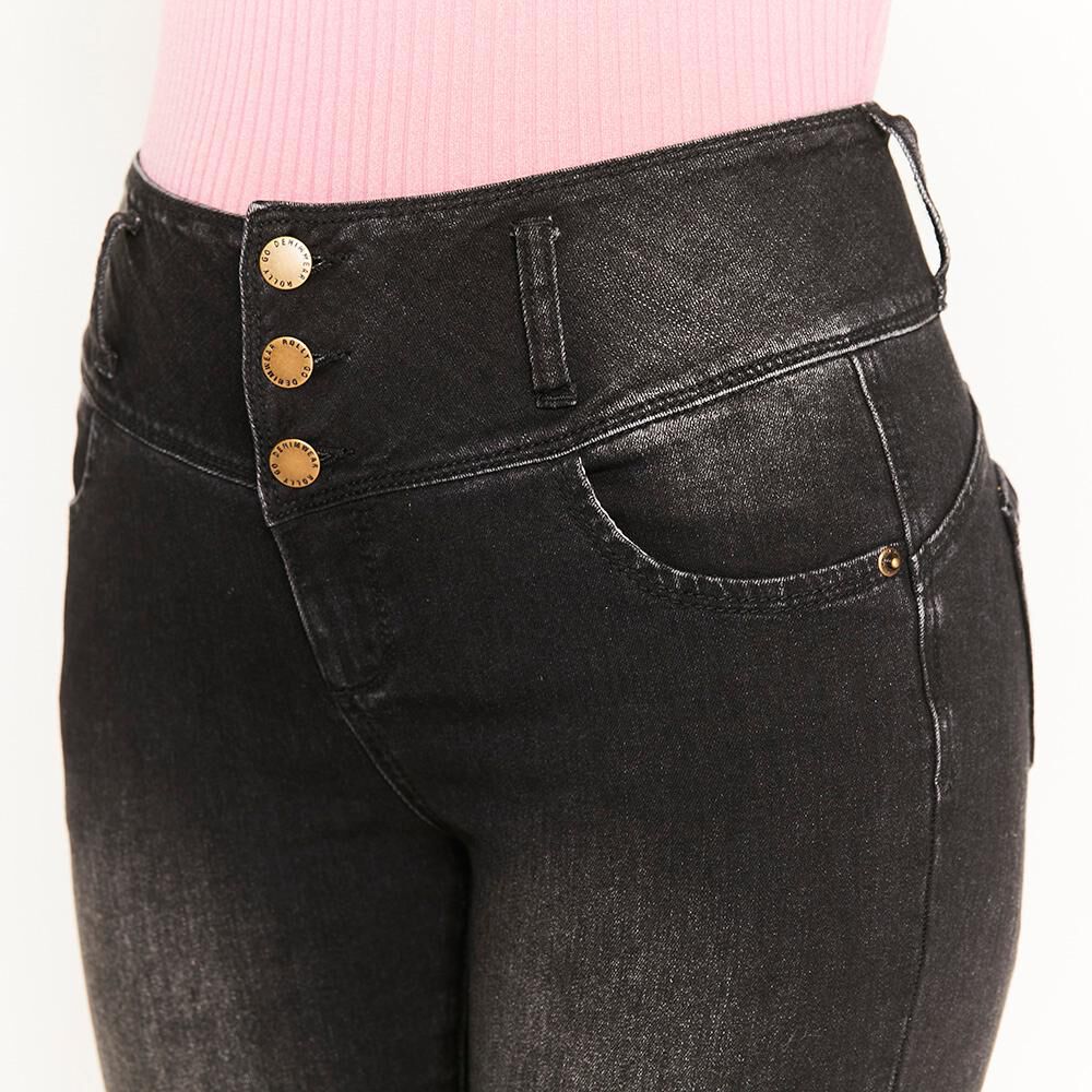 Jeans Con Almohadillas Traseras Tiro Alto Push Up Mujer Rolly Go image number 3.0