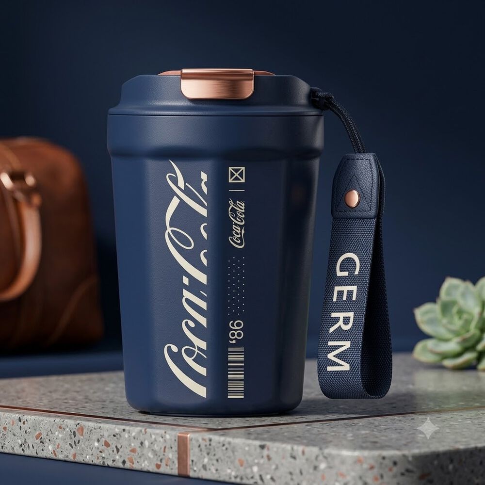 Vaso Termico Mug Germ Coca-cola Acero Inoxidable 390ml Navy image number 5.0