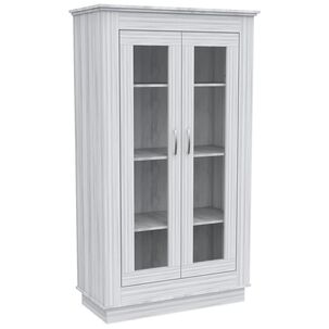 Vitrina 2 Puertas 3 Estantes Fm-005b Blanco