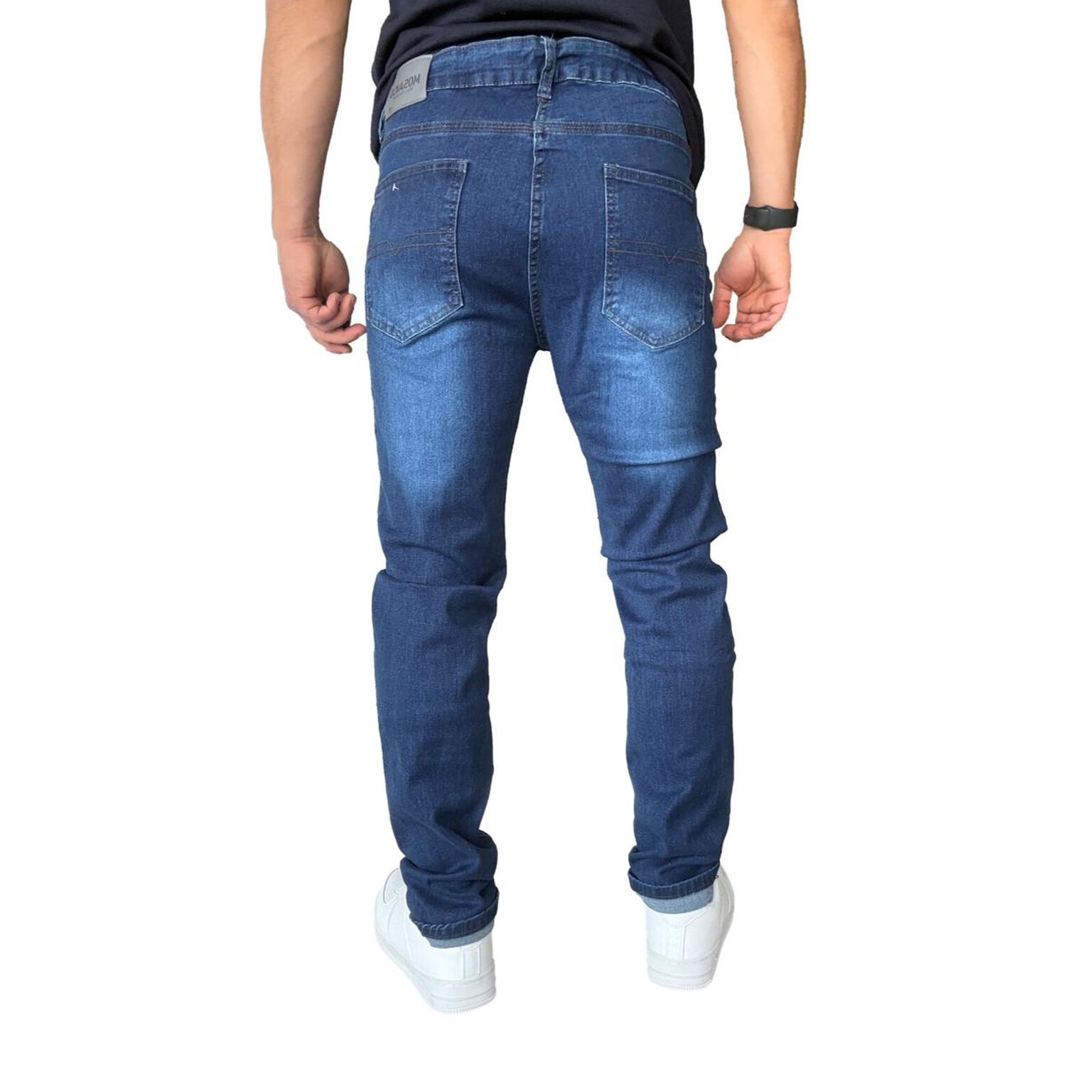 Jeans Elasticados Slim Fit Color Focalizado Semipitillos image number 14.0