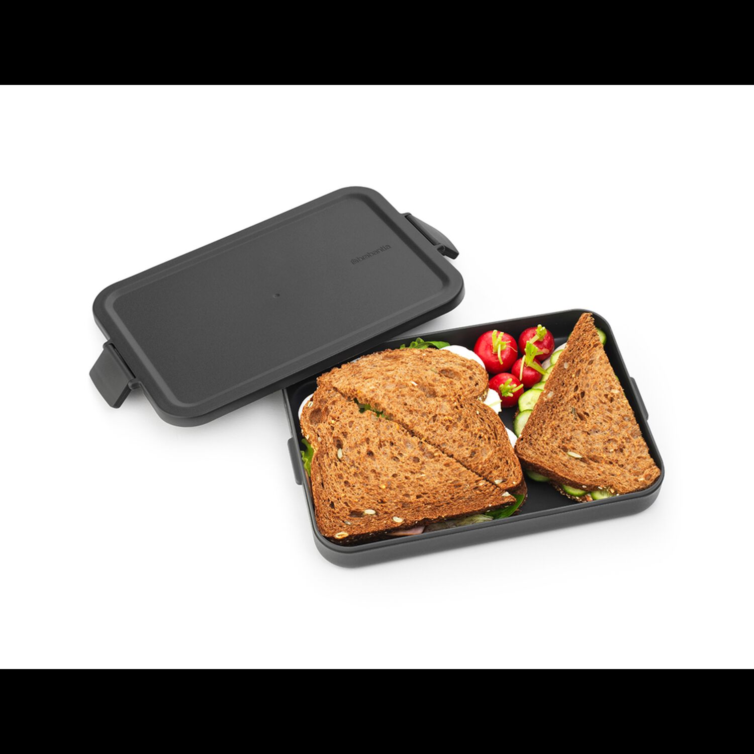 Contenedor Para Almuerzo Make & Take Plano Dark Grey image number 2.0