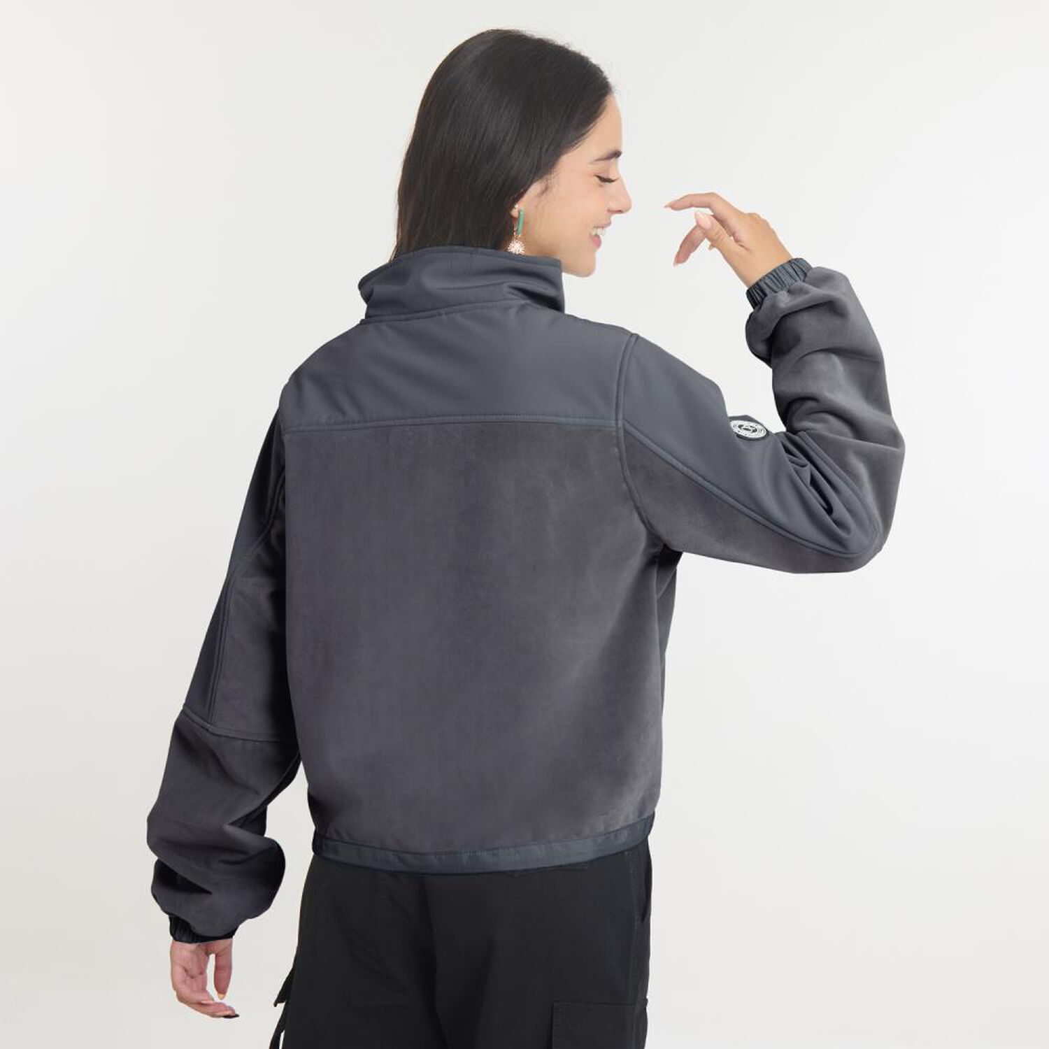 Chaqueta Softshell Regular Cuello Alto Mujer Ocean Pacific image number 1.0