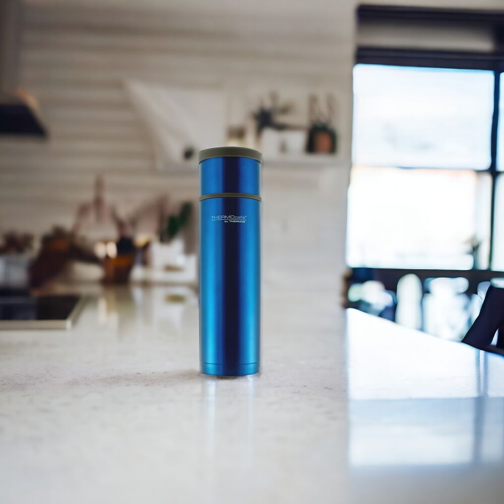 Termo Premium De Acero Inoxidable 1l Azul Metalizado 12h/24h image number 2.0