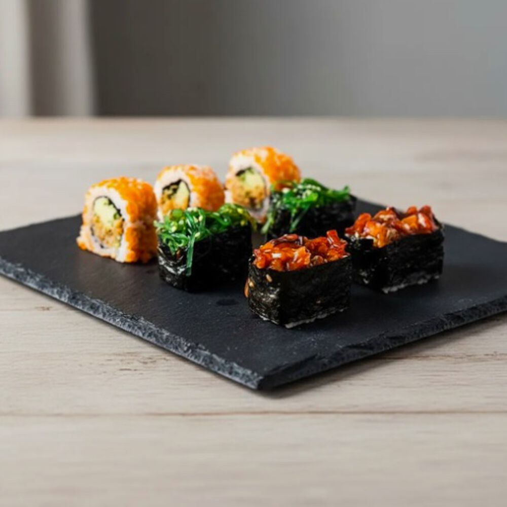 Plato Cuadrada Natural Plancha Piedra image number 2.0