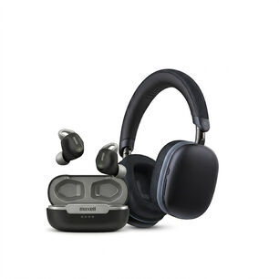 Pack Aud&iacute;fonos Maxell Inal&aacute;mbricos Bluetooth Mxpods Negro