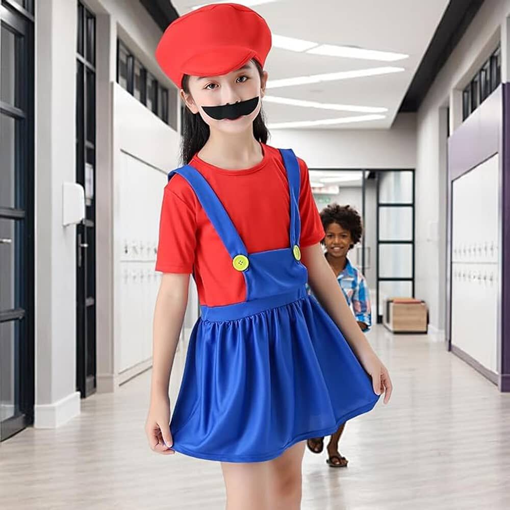 Disfraz Mario Y Luigi Ni&ntilde;as image number 3.0