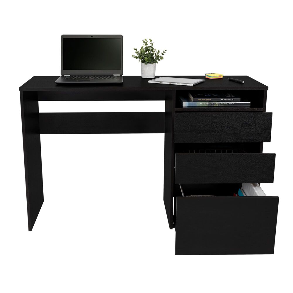 Escritorio 3 Cajones Fm-049n - Negro image number 3.0