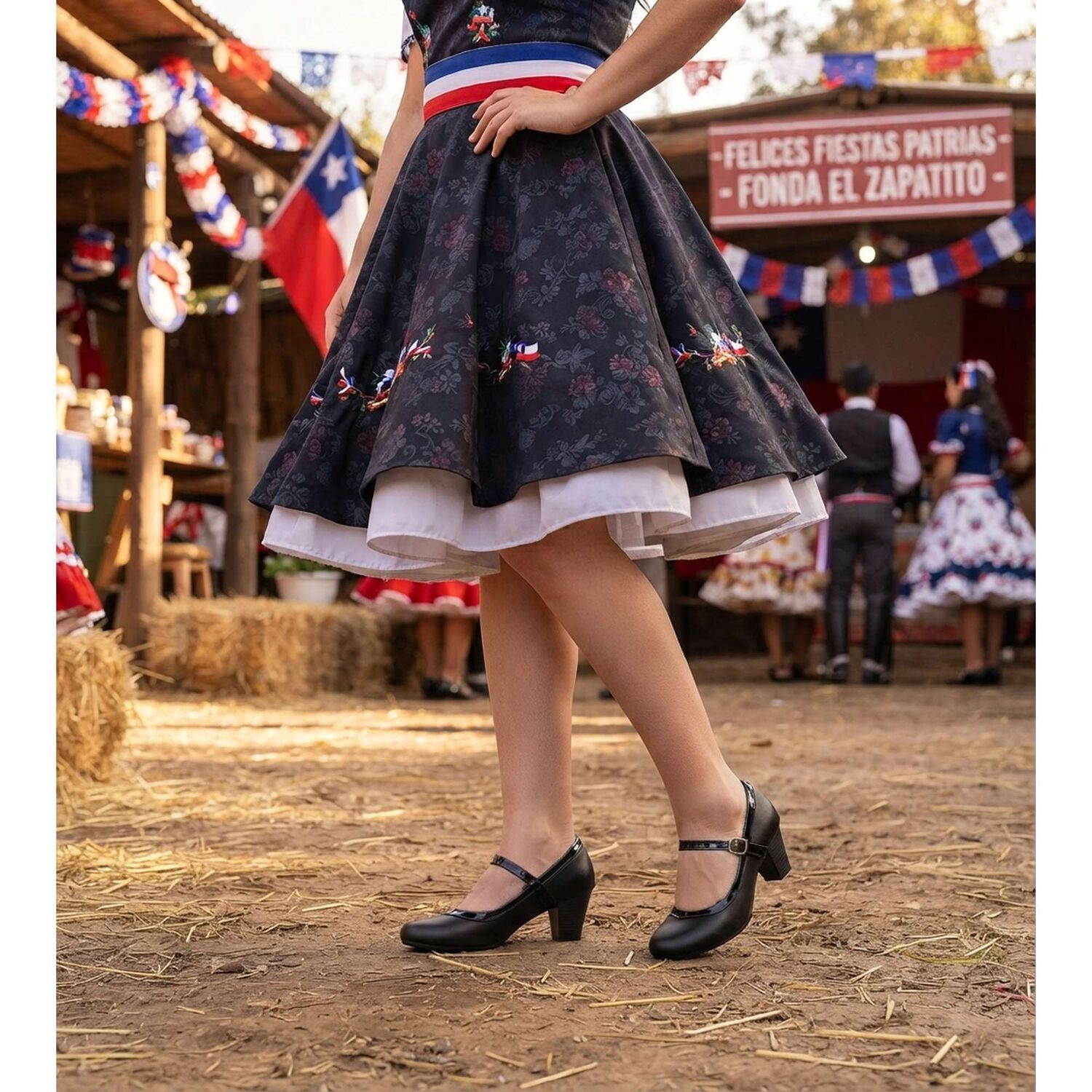 Zapato Cueca Tina Negro Alquimia image number 4.0