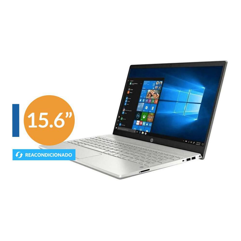 Notebook Hp 15-cs3153cl Reacondicionado / Plateado / Intel Core I5 / 12 Gb Ram / Intel Uhd Graphics / 512 Gb Ssd / 15.6 "/ Teclado en Inglés (Teclado y sistema en ingles, configurable al español) image number 0.0