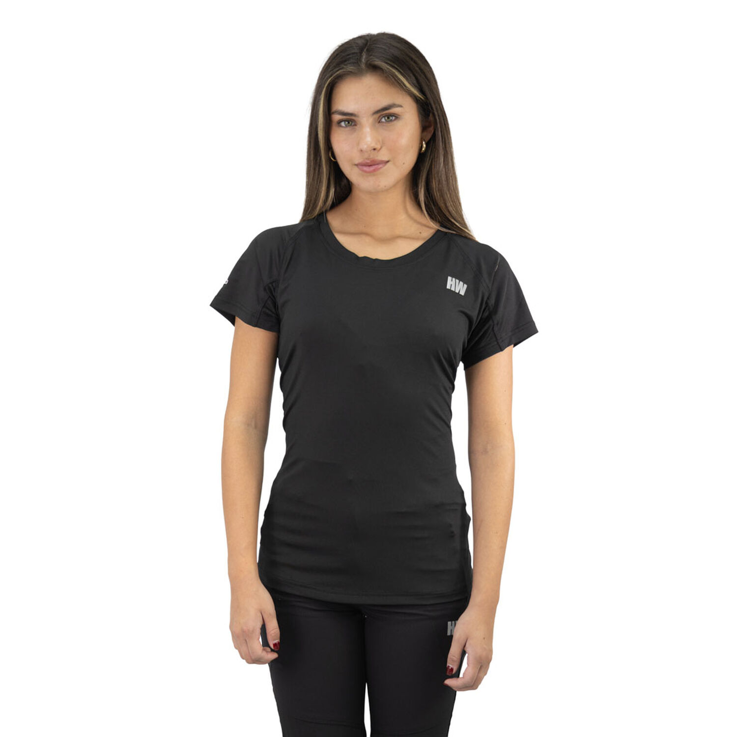 Polera Dry Fit Hw Spx Manga Corta Mujer Black image number 0.0