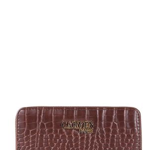 Billetera De Mujer Jade Dark Café Carven