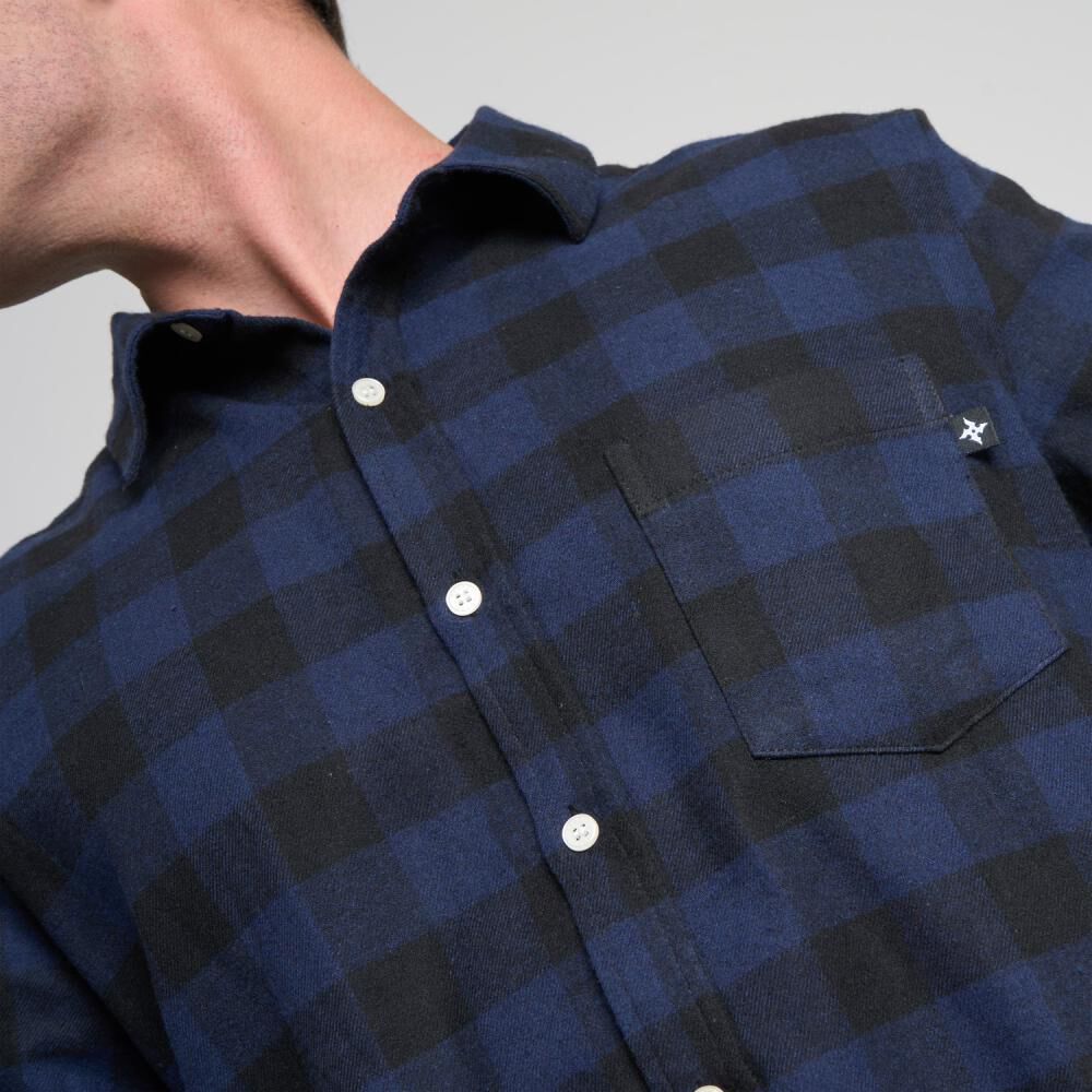 Camisa Bloque Color Slim Manga Larga Hombre Skuad image number 4.0