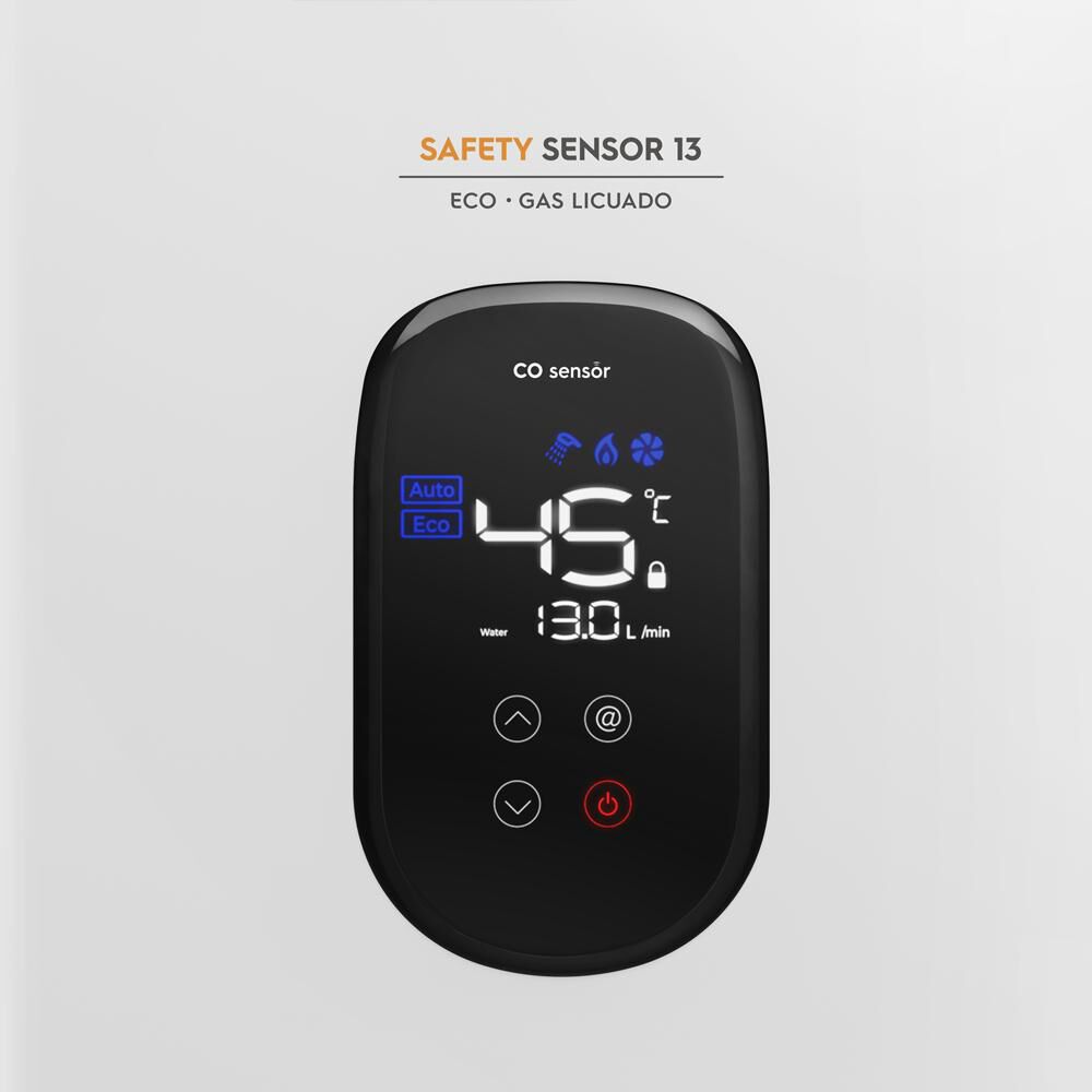 Calefont Mademsa Safety Sensor 13 Eco Gl / Gas Licuado / 13 Litros image number 4.0