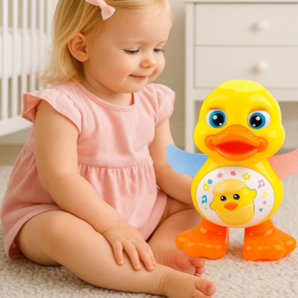 Pato Bailarín Con Luces Led Y Música Juguete Interactivo image number 3.0