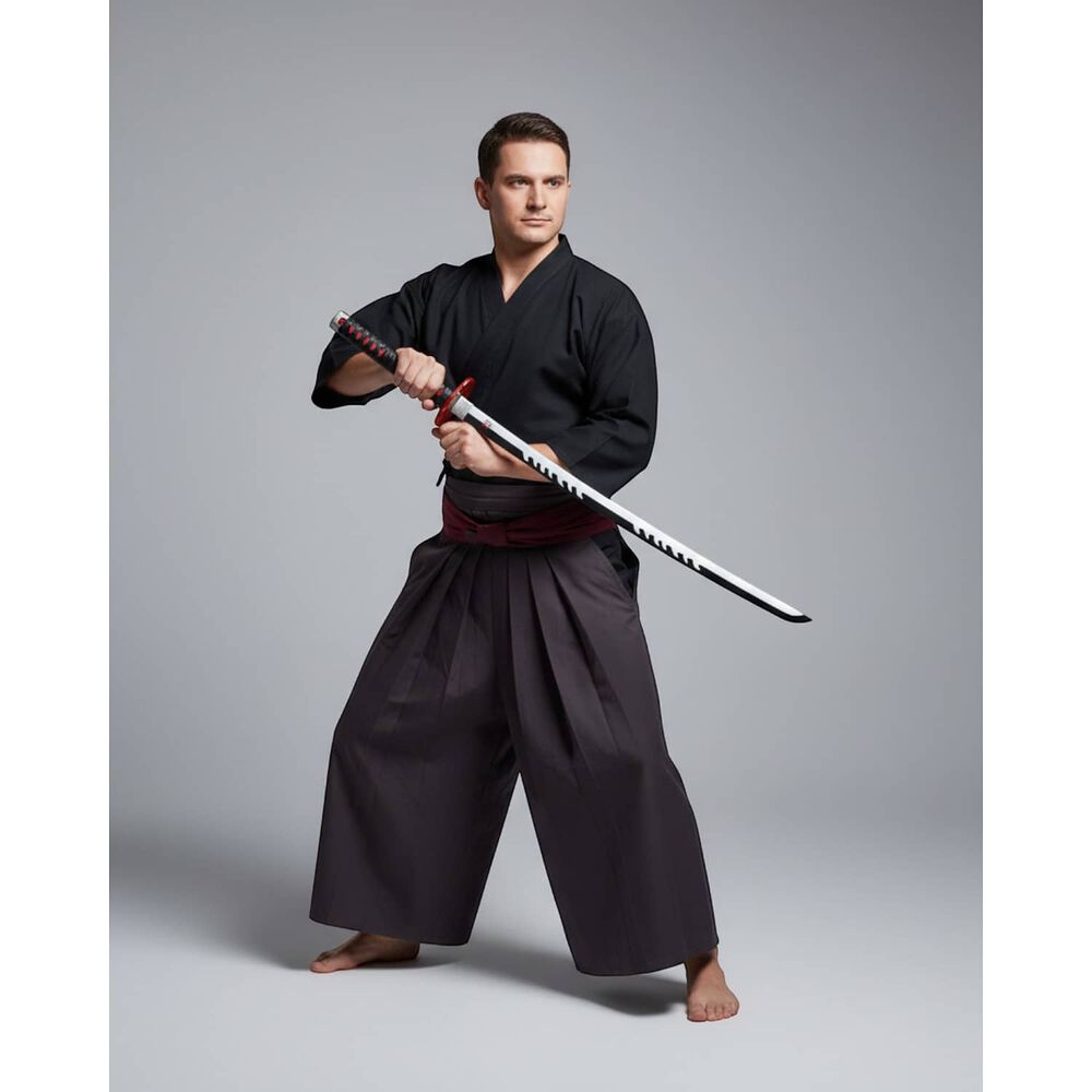 Cosplay Espada Kamado Tanjiro Fuego Kimetsu No Yaiba image number 1.0