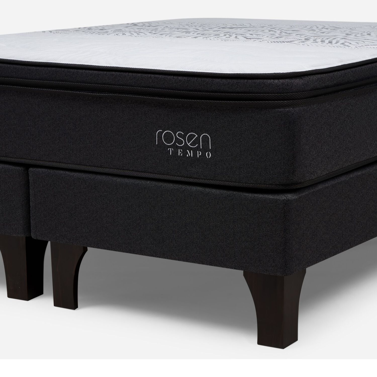 Cama Europea Rosen Tempo + Respaldo Issey / King / Base Dividida + Respaldo image number 2.0
