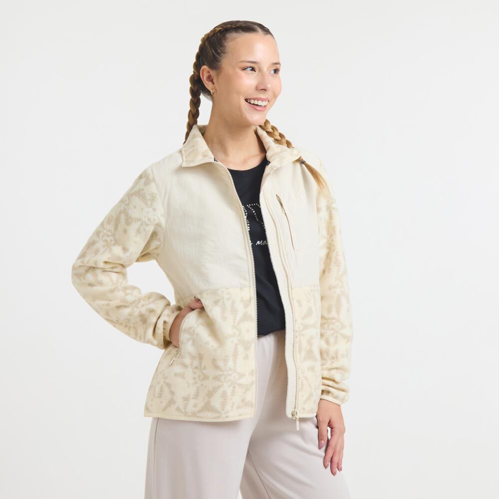 Polerón Deportivo Bloque Color Regular Cuello Alto Mujer Wetland image number 2.0