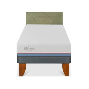 Cama Europea Cic Excellence Plus / 1.5 Plazas / Base Normal + Respaldo