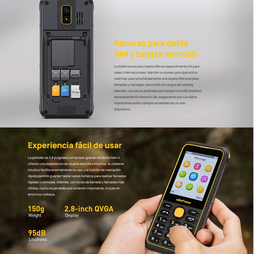 Ulefone Armor Mini 4 Rugerizado 4g Dual Sim Indestructible image number 4.0