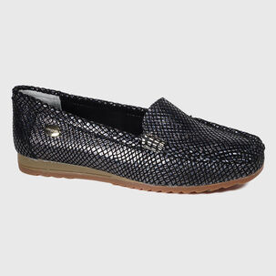 Mocasín Cuero Ethel Negro