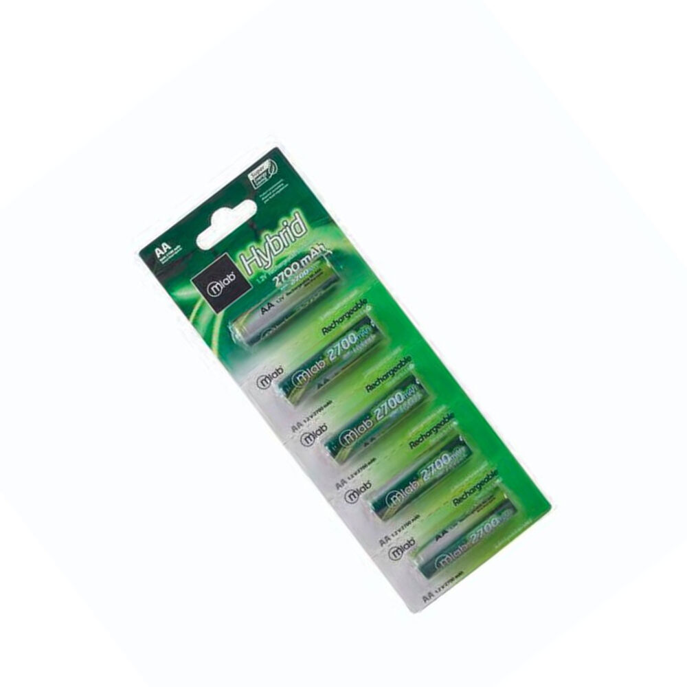 Pilas Aa Recargables Pack 5 Mlab 7911 Hibrid Rec 2.700mah image number 2.0
