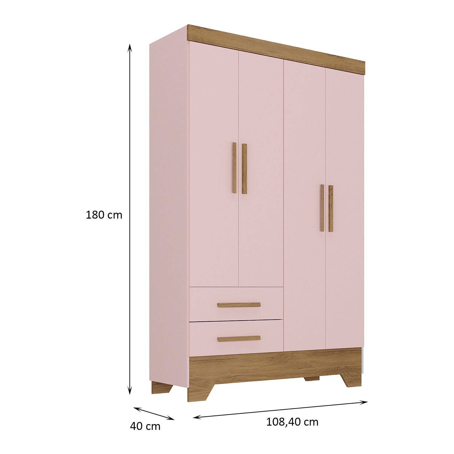 Cl&oacute;set Di Poretti Design Bambole / 4 Puertas / 2 Cajones image number 2.0