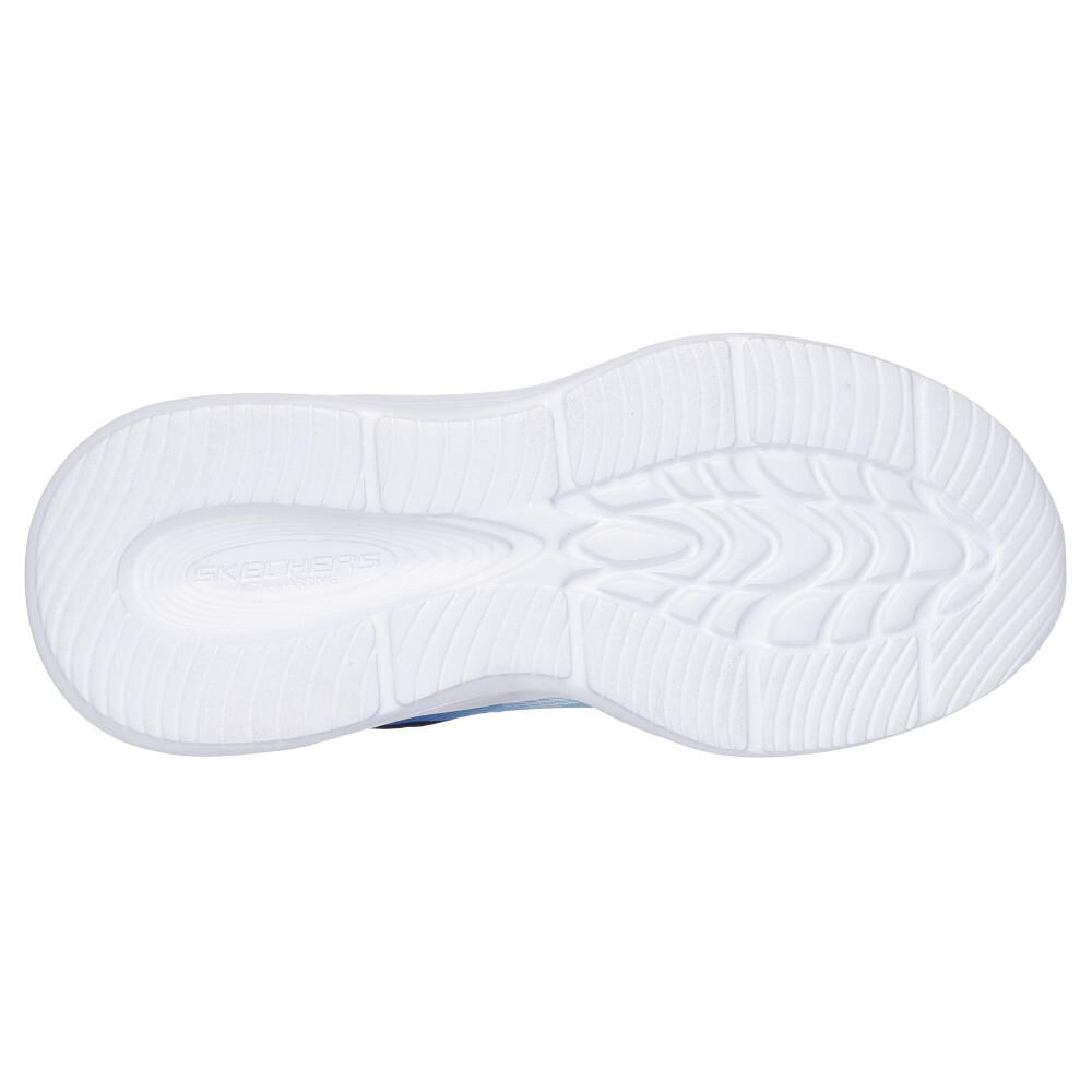 Zapatilla Infantil Con Luces Niña Skechers Sola Glow Navy image number 4.0