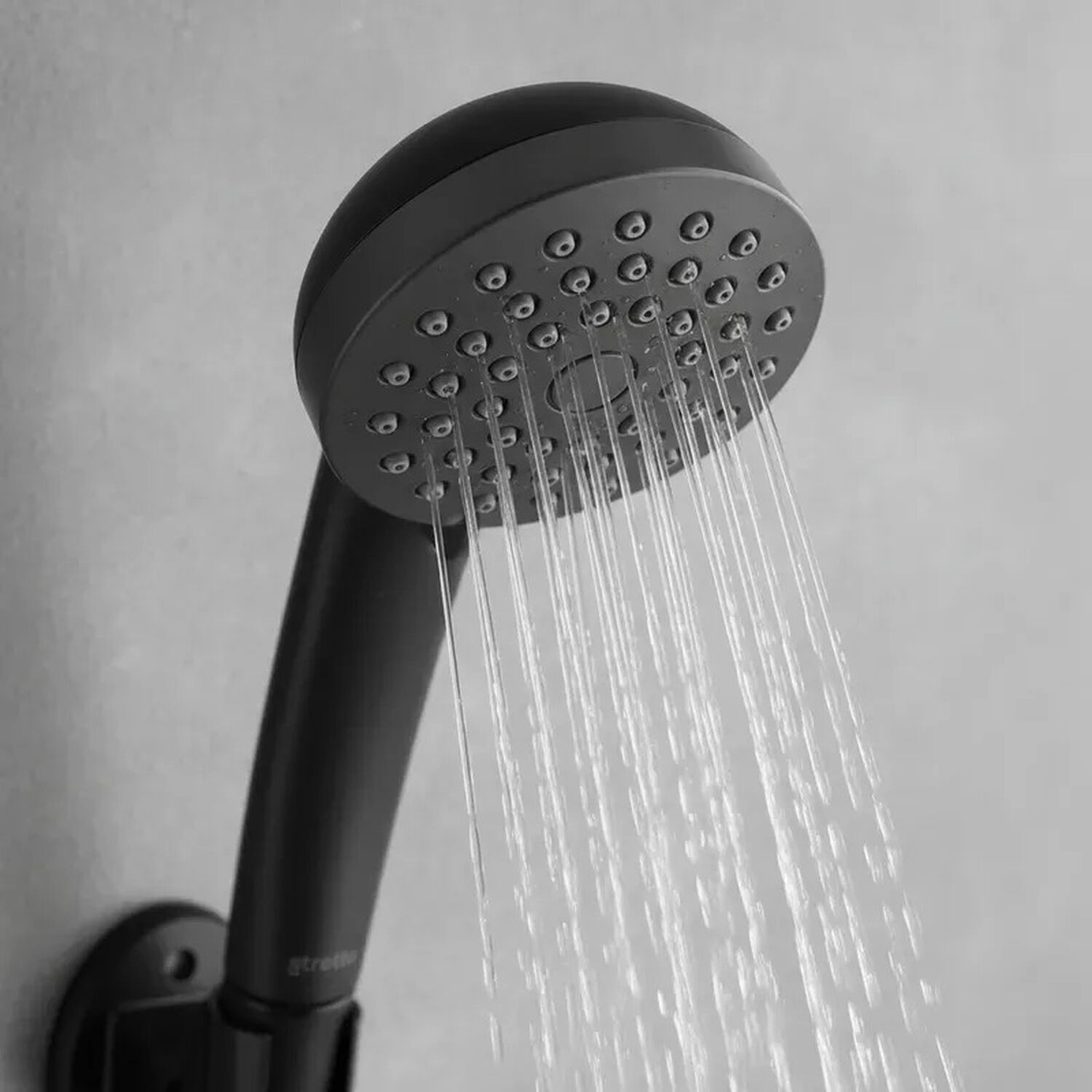 Monomando Llave Grifo Para Ducha Modelo Alatri Marca Stretto Color Negro Mate image number 2.0