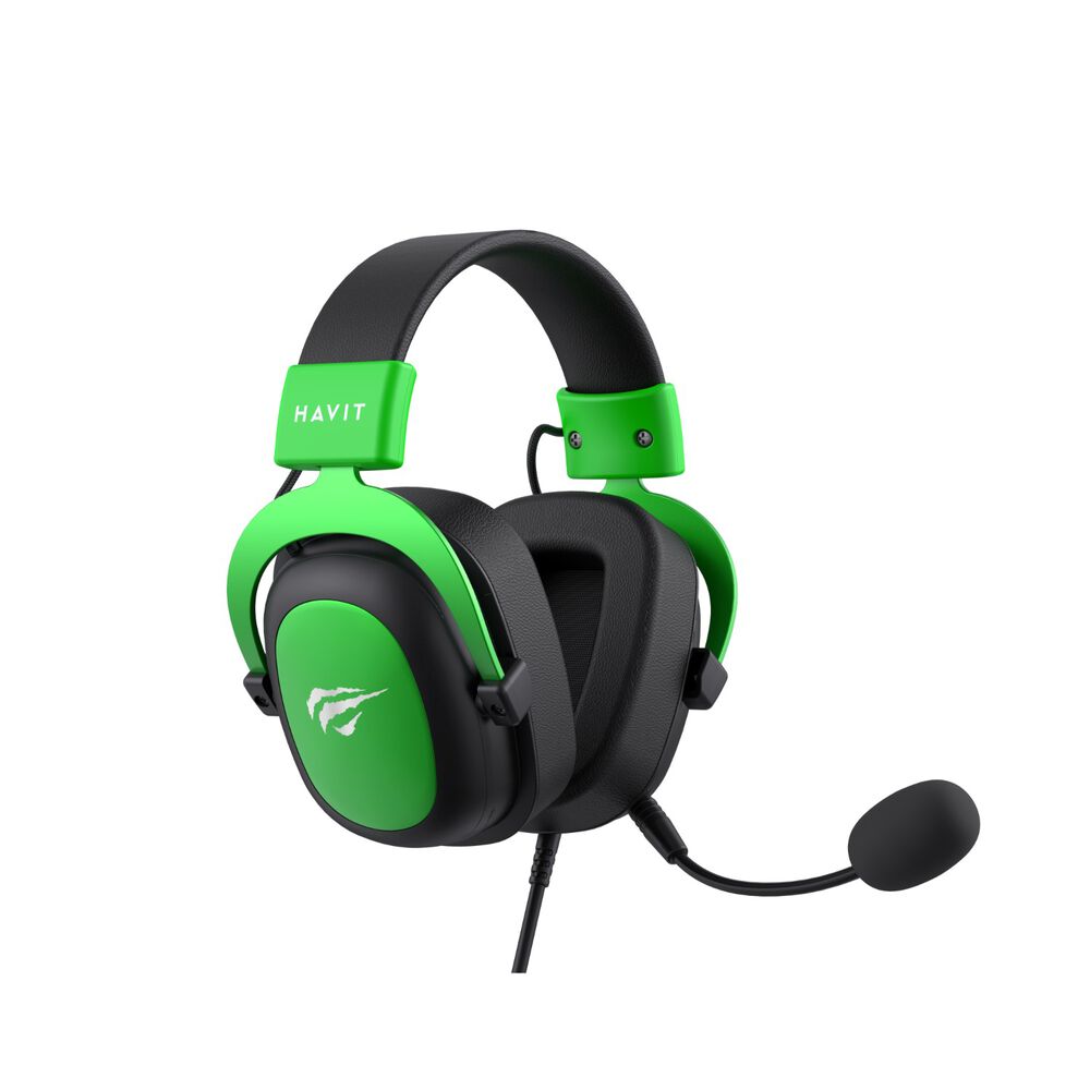 Audífono Gaming Headphone Micrófono 53mm H2002dg Havit Green image number 1.0