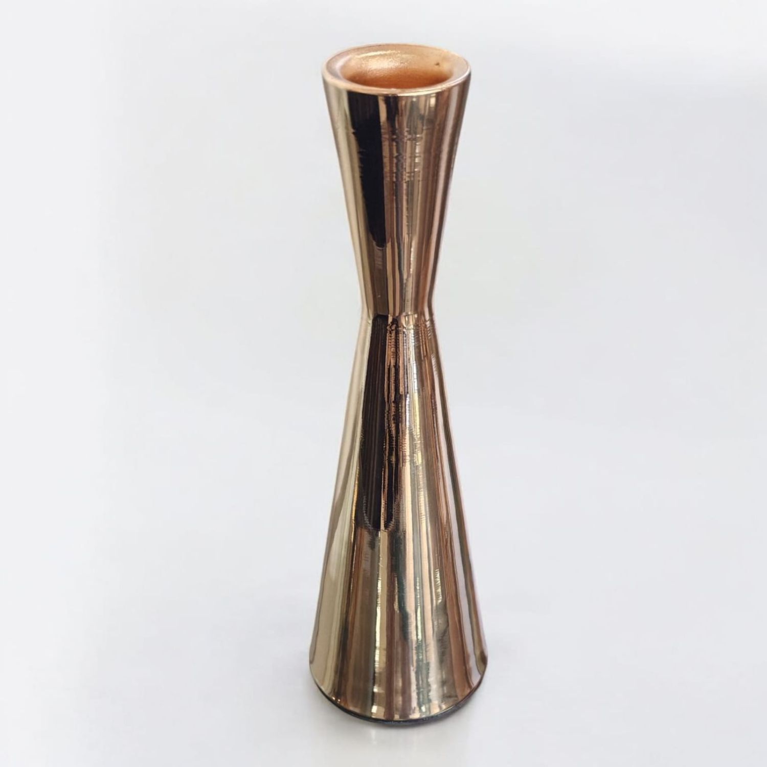 Candelabro De Metal Dorado 19 Cm image number 1.0