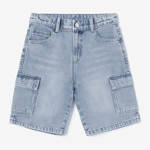 Shorts Bermuda Cargo Jean Denim Casual Con Estilo