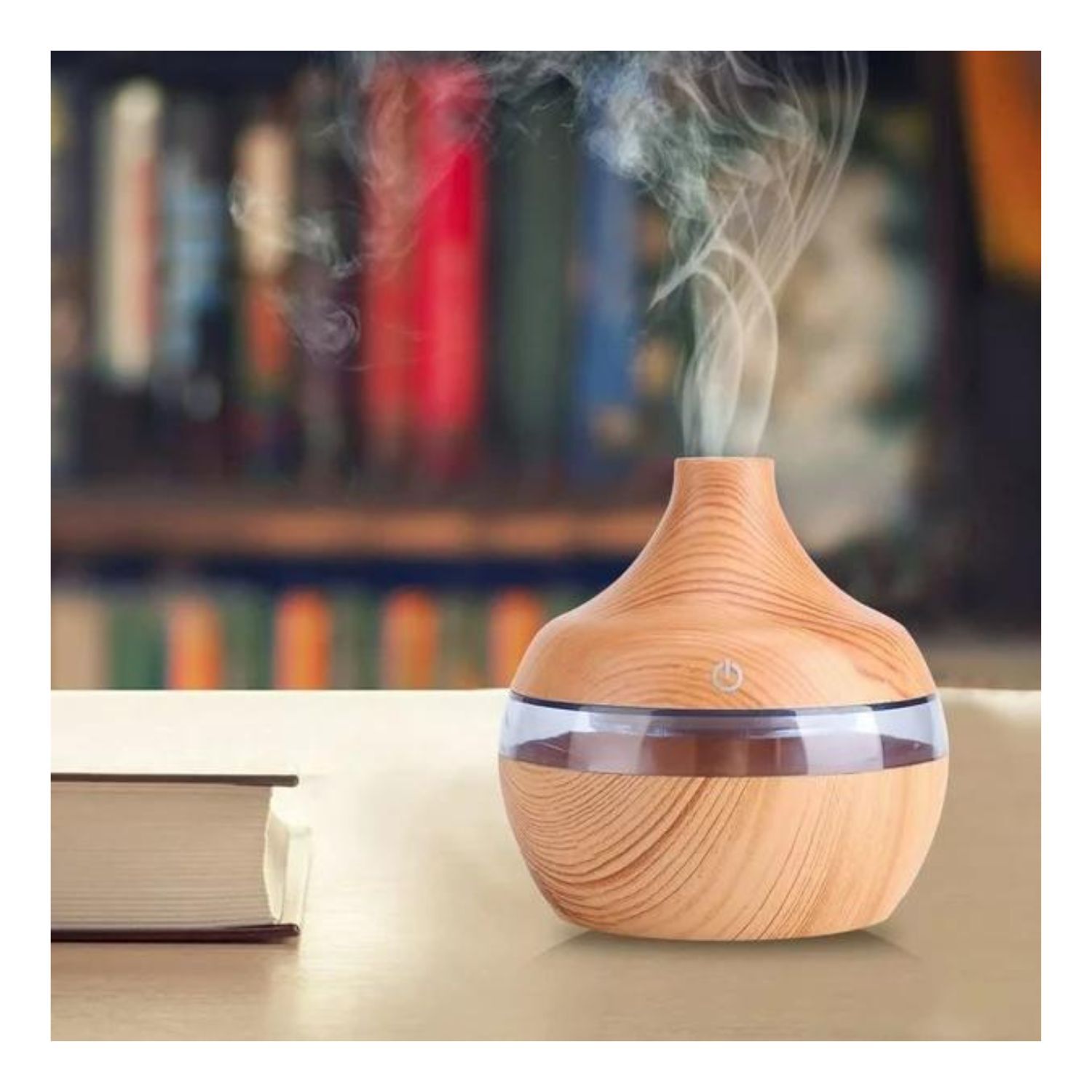 Humidificador De Grano En Gota De Agua Color Marron Claro image number 4.0